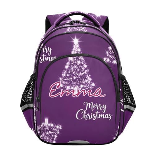 Sac à dos d'école violet confortable et personnalisé pour soulager le dos des enfants