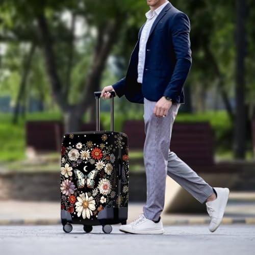 Luggage Covers Suitcase Covers for Luggage Elastic Washable Travel Luggage Cover Elegant Butterfly Design3