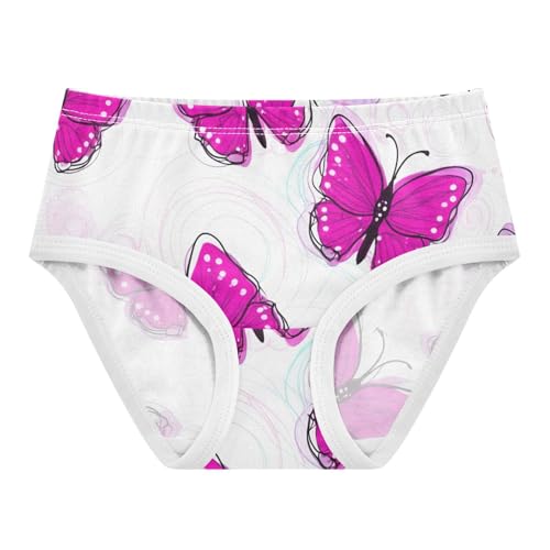 Cotton Girls Underwear Toddlers Pink Purple Butterflies White Cute Panties Girl Aesthetic Underpants Briefs 2t