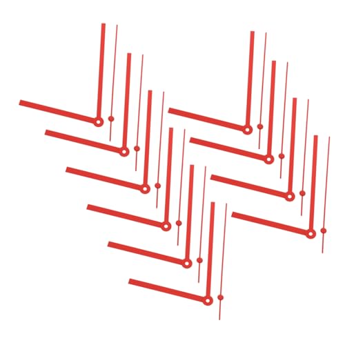 Cabilock 10セット 壁掛け時計用アルミ製クロックハンズ交換針 修理対応 多用途コンパクト設計 リビング オフィス適用 時計部品