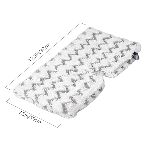 Image of F Flammi 8-Pack Replacement Pads for Shark Steam Pocket Mop S3501 S3601 S3550 S3901 SE450 S3801, Dual-Action Microfiber & Scrubbing Refills for Hardwood Tile Floor Deep Cleaning, Washable & Reusable