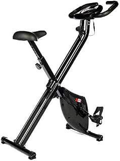 XS Sports B210 Folding Magnetic Exercise Bike - Indoor Fitness Equipment - Stationary Upright Gym Cycle and Foldable Trainer for Home Workout and Cardio