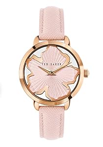 Ted Baker Lilabel Pink Saffiano Leather Strap Watch