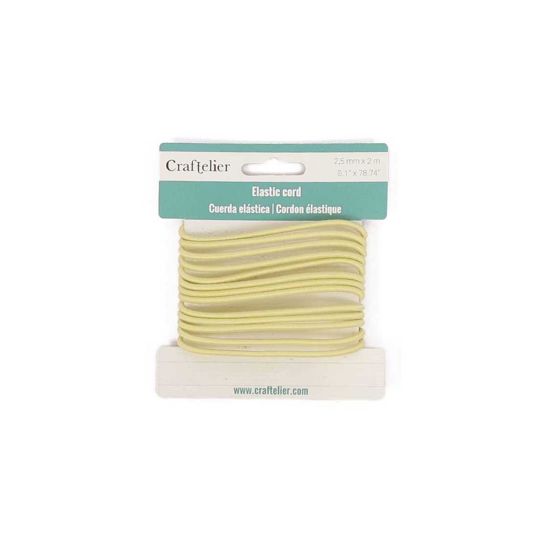 Craftelier - Zachte en flexibele suède band voor het decoreren van scrapbooking-projecten en andere knutselwerken | Lengte ca. 4,9 m en breedte ca. 5 mm - geel
