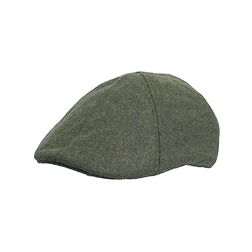 Casquette plate en laine Walker & Hawkes olive XL idéale pour vos sorties à la campagne