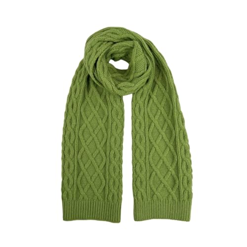 Humble Hilo Fine Knitted Soft Scarf (Cable Knit, Hunter)