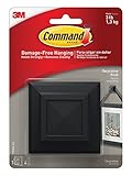 Picture Hanging Knob, Square, 1-Hook, 4-Medium Strips