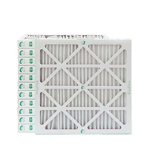 Glasfloss 16x16x2 MERV 10 Furnace AC Air Filter. 12 Pack