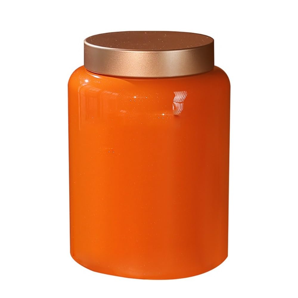 HLTYGWX Pojemnik na herbatę Pojemnik do przechowywania herbaty luzem Ceramiczny szczelnie zamknię słoik Pusty słoik Kuchnia Słoik do przechowywania przypraw Retro Zestaw do herbaty Pojedynczy słoik