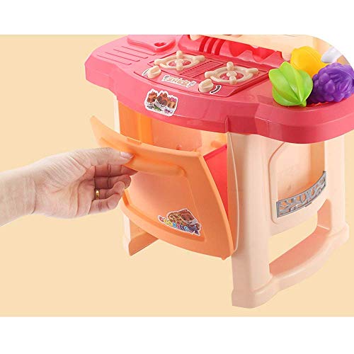 Spielzeug Spielhaus Küche Spielzeug Simulation Küchengeschirr Leichte Musik Presse Wasser Kochset Kinder Spielküche mit… – Bild 6