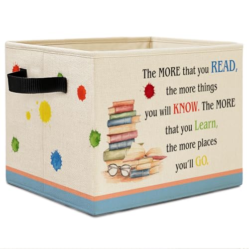 Elefeltclave Boho Nursery Bookish Gifts Storage Bins