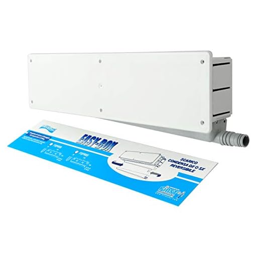 La ventilación FSPR65 caja predisposición instalaciones Easy Box con descarga de condensación reversible. Color blanco.