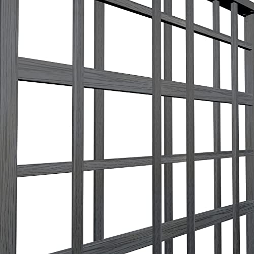 Vita Urbana Slate Gray Embossed Vinyl Modern Trellis And Privacy Screen, 60 Inch L X 84 In H, Grey, Garden Décor, Bpa And Pthalate Free, Lattice, Vt17631 #TOP4