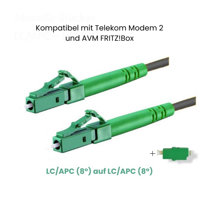 Fibre optique renforcée OS2 LC/APC 9/125 G.657.A2 extérieure 35m - 3
