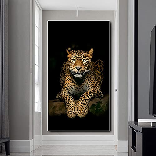 Diamant peinture kits full drill guépard, idée cadeau art créatif géant
