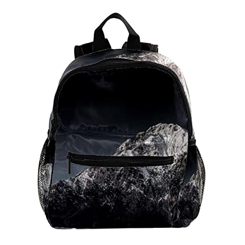 Sac à dos enfants pour sorties et voyage motif montagnes ciel foncé
