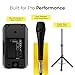 BOWENS Active 10 Inch 300W PA System – Portable Outdoor Speakers with Bluetooth, USB/SD, LCD & Remote – Professional DJ Speakers Set with Karaoke Microphone/Microfono & Stands