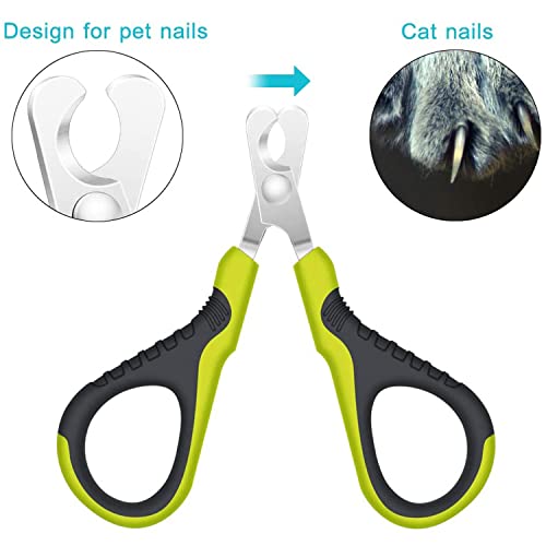 Alinana Krallenschere Kaninchen, Krallenschere Katzen mit Einzigartiger 25 Grad Schneidekopf, Fachmann Hundekrallen Schneider Für für kleine Hunde Welpen Katzen Hasen, Gebogene Klinge