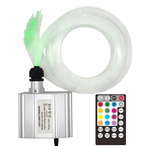 Led Twinkle Fiber Optic Lights Star Ceiling Kit Headliner 10W RGBW RF Remote 200 Strands 6.5ft/2m Optical Fiber Lights for Cars and Room by KAVODA - Used condition - US$46.98