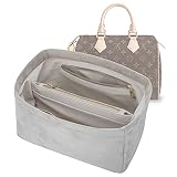 LIZHYY New Material Purse Organizer Insert women's Handbag Organizers With Metal Zipper Bag Organize