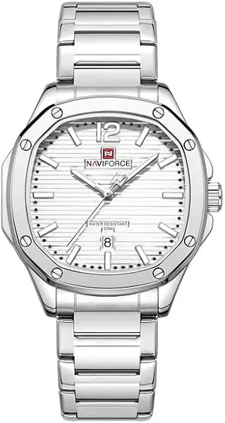 سعر ومواصفات نافي فورس ساعة كاجوال 9243S S-W (B0GL29MLT9) على Amazon EG