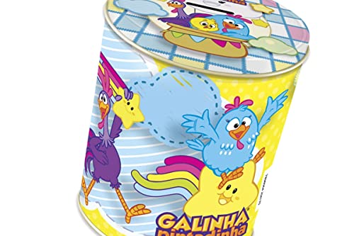 Santa Edwiges Cookies Leite Lata Cofrinho Galinha Pintadinha 100G