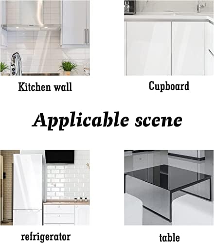 Sticky Back Plastic, Kitchen Worktop Covering 40X500cm, Splashbacks for Walls, Contact Paper Self Adhesive, Kitchen tile Wwall Protection Film, Contact Paper, Book Covers Plastic Clear, Laminator