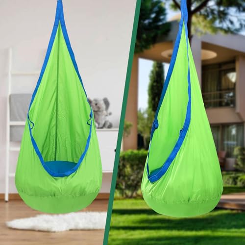 YAERSI Kids Pod Swing Seat, Hammock Chair with PVC Inflatable Cushion,Sensory Swing for Indoor and Outdoor Play Durable Portable by YAERSI - Image 6
