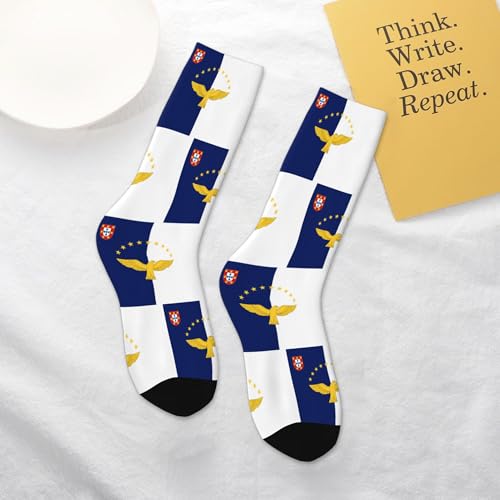 SEAEAGLE the Azores Flag A Pair Junior Athletic Short Tube Socks Children Calf Tube Socks Short Stockings4