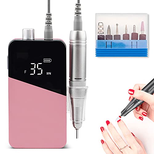 PENNY73 Gradient Color Handle Rechargeable Nail Drill Portable Cordless E