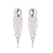 Topwholesalejewel Bridal Earrings Rhodium Crystal Chandelier Drop Dangle Earring