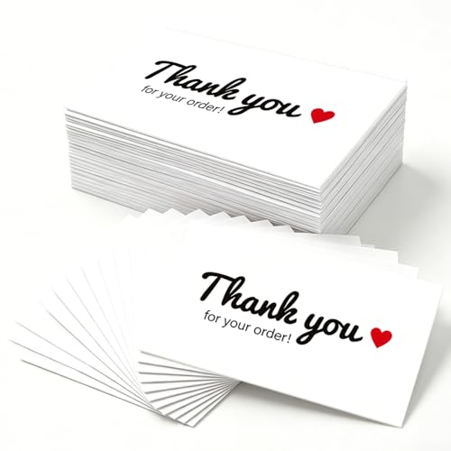Ckoytals 240 PCS Thank You Cards for Small Business, 2" x 3.5" Thank You for Your Order Business Cards, Customer Appreciation Cards for Small Business Owners, Online Retailers and Local Stores