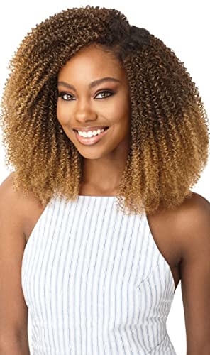 Outre Human Hair Blend Clip On Weave Premium Purple Pack Big Beautiful Hair Clip-In 4C Coily Fro 10" 9Pcs (Nbrn) #TOP3