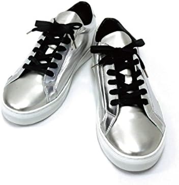 Amazon Co Jp Bennu ヴェンヌ エナメルスニーカー 靴 メンズ ゴールド ホワイト シルバー ブラック 42 26cm シルバー ファッション