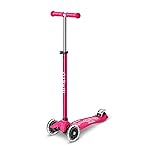 Micro Kickboard - Maxi Deluxe LED - Three Wheeled, Lean-to-Steer Swiss-Designed Micro Scooter for Kids with Motion-Activated Light-Up Wheels for Ages 5-12