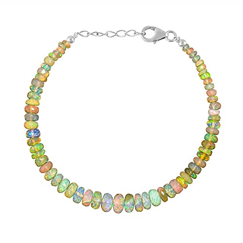 3mm bis 5mm Natürliche äthiopische Welo Feuer opal Facettiert Rondelle Form Lose Perlen Edelstein Armband Für Frauen| AAA Qualität Welo Feueropal Perlen | Opal Armband Opal Schmuck Cover