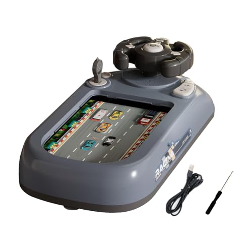 Harilla Kinder-Lenkrad-Spielzeug, simuliertes Musik-Rennwagen-Spielzeug,...