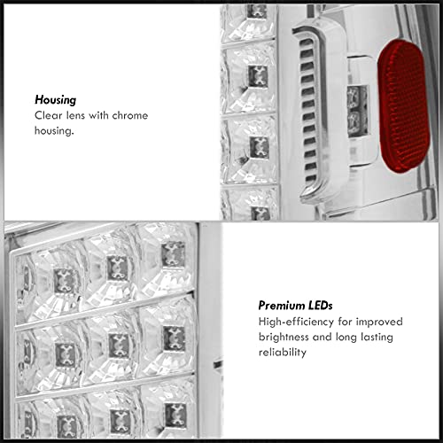 Ajp Distributors Led Rear Brake Tail Lights Lamps Driving Assembly Set Compatible/Replacement For F150 F250 F350 F450 F550 Super Duty Styleside 1997 1998 1999 2000 2001 2002 2003 2004 2005 2006 2007 #TOP2