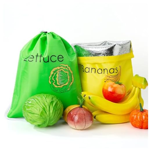 2er-Pack Frischhaltebeutel für Bananen und Kopfsalat, verlängert Haltbarkeit von Bananen, hält sie im Kühlschrank-Klima, Reifeprozess wird gedrosselt, 28 x 39 cm Mehrfarbig