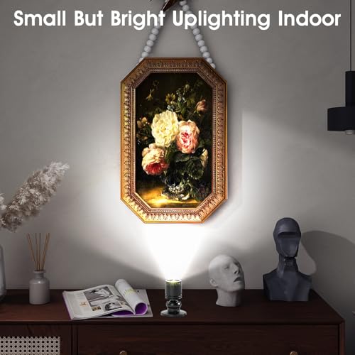 Image of 12pcs Cold White Mini LED Spot Lights, 6000K Under Cabinet Lights, Mini Spotlights Display Light for Painting Picture Plants Jewelry Showcase Model Display Shelves ,Pushbutton Switches,U.S. Plugs