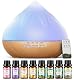 Aroma Diffuser Set für ätherische Öle mit Fernbedienung und Lichtmodi