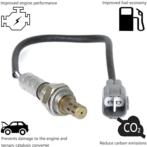 Dropwater 2 Pcs Rear O2 Sensor 234-4260 Replacement or Toyota 2007 2008 2009 4Runner,2006-2005 Tundra 4.0L 4.7L 1 Pair Downstream Oxygen Sensors