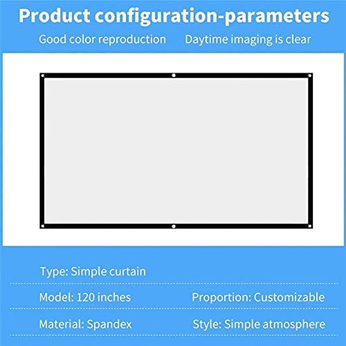 Pantalla de proyección de poliéster flexible 16:9 para proyector portátil 3