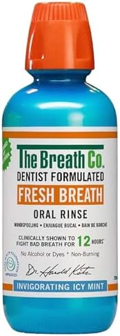 The Breath Co Fresh Breath Oral Rinse - Icy Mint, 500 ml