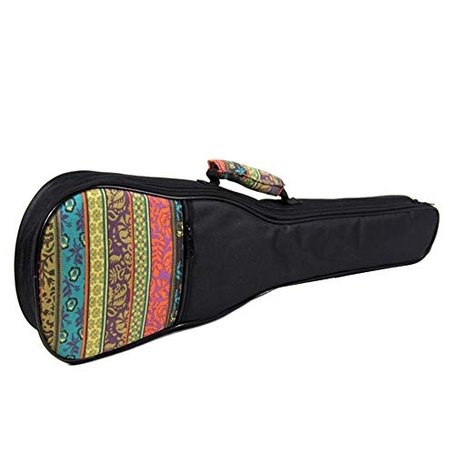 Yiwa 21/23/26 Pouce Bohemia Style Portable Coton Rembourré Basse Guitare Sac Housse Ukulélé Case Box B 23 pouces - Les Beatles, Paul McCartney, John Lennon, RIngo Starr, George Harrison Yiwa 21/23/26 Pouce Bohemia Style Portable Coton Rembourré Basse Guitare Sac Housse Ukulélé Case Box B 23 pouces – Image 4