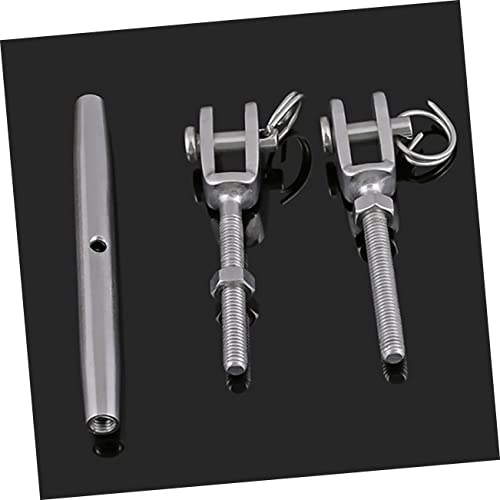 CHILDWEET Tensor para cable de acero con cuerpo cerrado y quijada, acero inoxidable para cuerda, antena y cadena miniatura 2