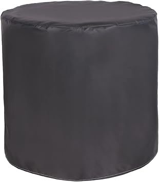 Garden Furniture Covers Waterproof 24x24in, Patio Furniture Cover Round, Table Covers 420D Oxford Fabric Windproof Dust Proof Rip Proof for Outdoor Dining Table and Chairs