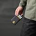 Buffway Slim Minimalist Front Pocket RFID Blocking Leather Wallets for Men and Women - Slate Black