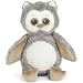 Bearington Baby Owlie Hugs-A-Lot Plush Stuffed Animal Gray Owl, 14"