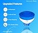 Cclear Pool Chlorine Floater for 3 inch Chlorine Tablets, 40% Thicker Walls, 7 inch Large Chlorine Dispenser for Inground and Above Ground Swimming Pool, 2 Year Warranty (for 3-inch Chlorine Tablets)